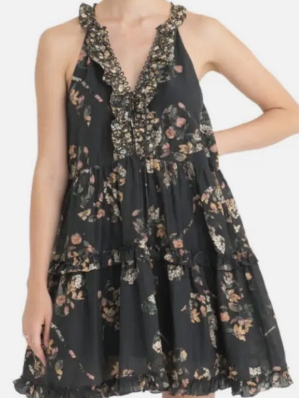 Super Natural by SECRET MISSION
Cape Town Isabel Floral Tiered Mini
Dress Small